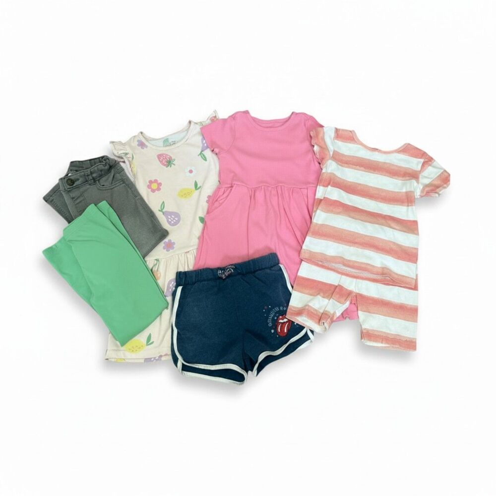 Girls 5T Clothing Lot Garanimals Carter's Rolling Stones Dress Pants 6 Pc